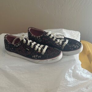Keds Black Floral Sneakers